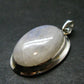Natural Glow From Inside Moonstone 925 Silver Pendant - 1.7" - 11.07 Grams