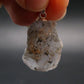 Gray Herderite Silver Pendant from Africa - 1.2" - 6.49 Grams