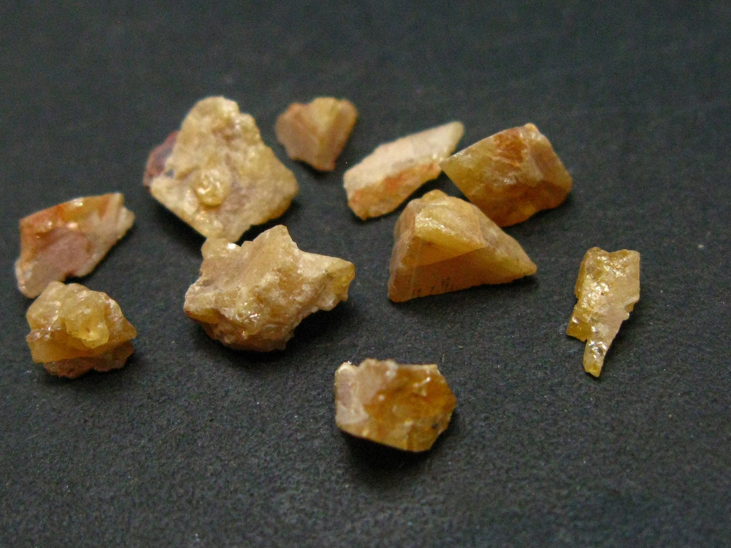 Lot of 10 Simpsonite Crystals from Brazil - 15 Carats