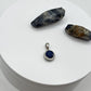 Sapphire Halo Pendant | Sterling Silver Necklace, September Birthstone