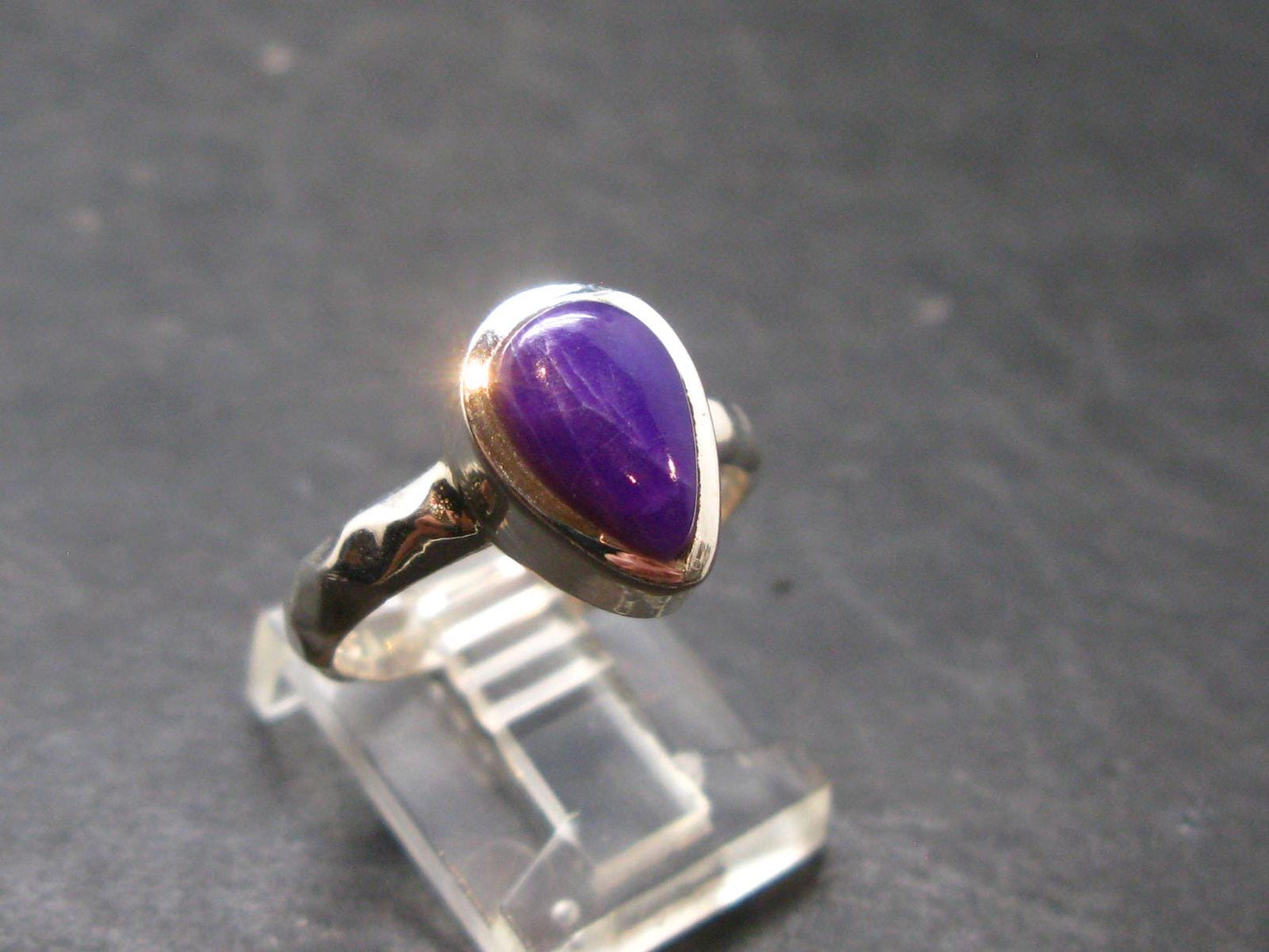 Sugilite Silver Ring From South Africa - 3.96 Grams - Size 8