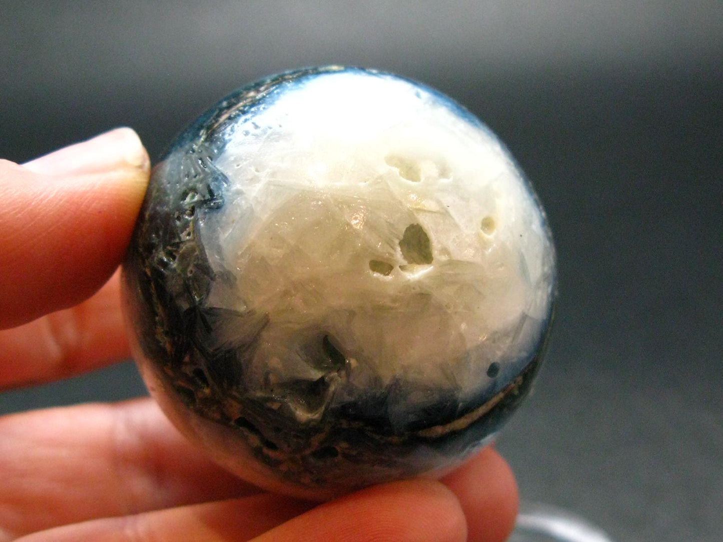 Blue Ice Glacierite Sphere from Indonesia - 1.6" - 121.60 Grams