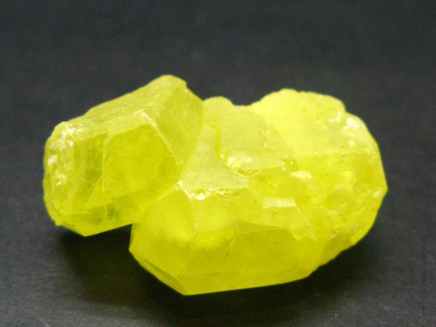 Large Yellow Sulphur Sulfur Crystal Italy - 1.3"
