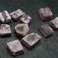 Nice Lot of 10 Polished Bixbite Red Emerald Beryl Crystals From Utah USA - 15.49 Carats