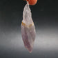 Rare Raw Auralite Super 23 Amethyst Silver Pendant From Canada - 2.8" - 16.83 Grams