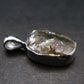 Gray Herderite Silver Pendant from Africa - 0.7" - 1.16 Grams
