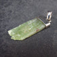 Green Kyanite Silver Pendant from Brazil - 1.2" - 1.91 Grams