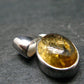 Imperial Topaz Crystal Silver Pendant from Brazil - 0.8" - 2.15 Grams