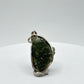 Raw Moldavite Sterling Silver Pendant - 7.07 Grams