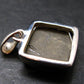 Pyrite Silver Pendant From Peru - 6.82 Grams - 1.0"