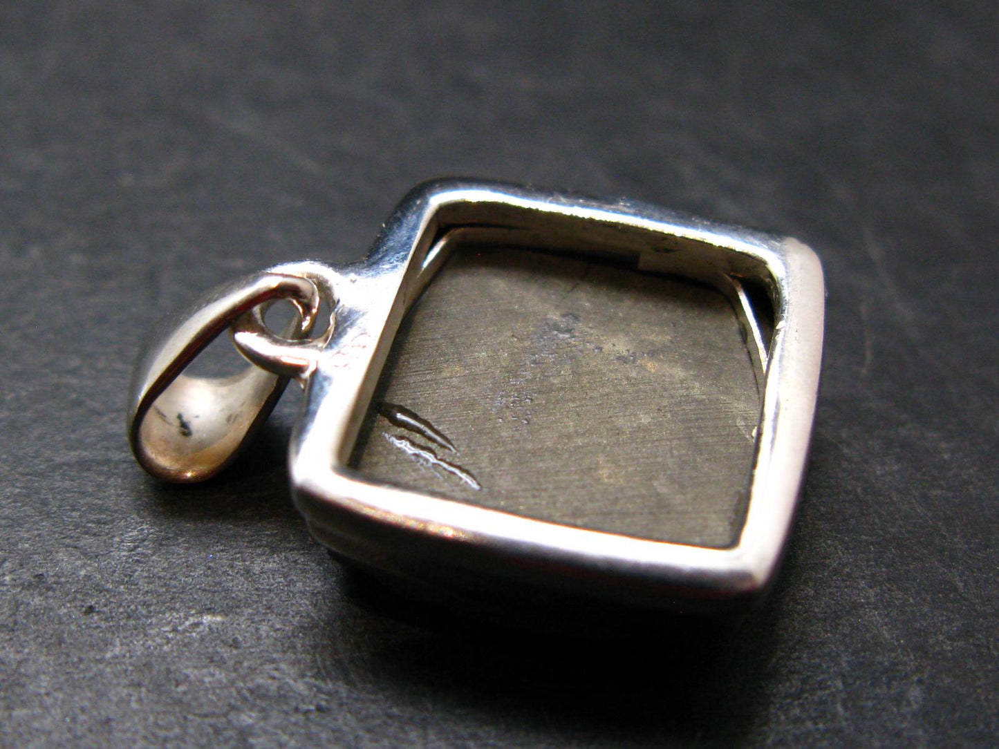 Pyrite Silver Pendant From Peru - 6.82 Grams - 1.0"