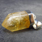 Yellow Citrine Sterling Silver Pendant from Brazil - 1.2" - 5.49 Grams