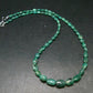 Emerald Tumbled Beads Necklace From Colombia - 17" - 14.90 Grams