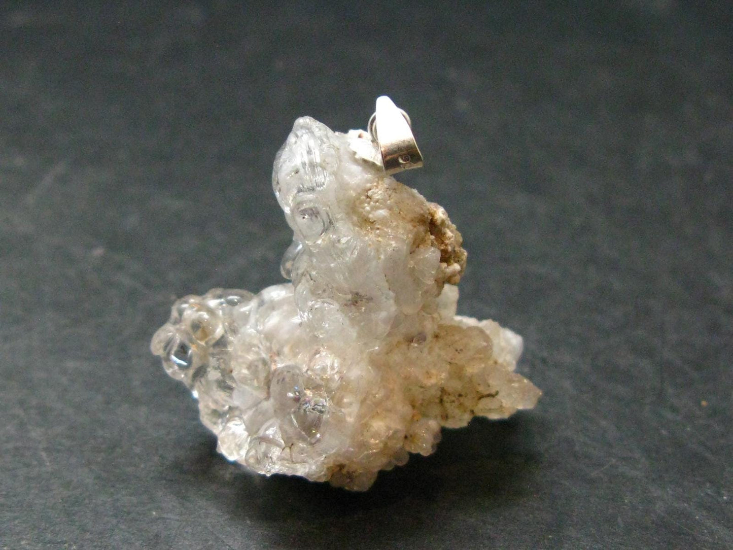 Hyalite Silver Pendant from Mexico - 1.3" - 6.92 Grams