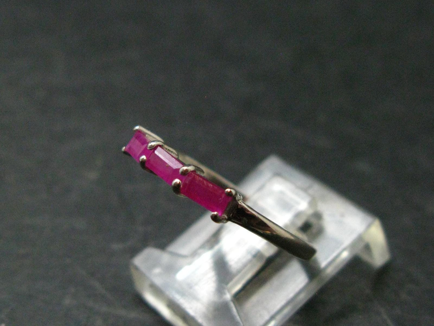 Star Ruby Sterling Silver Ring- Size 6 - 1.51 Grams