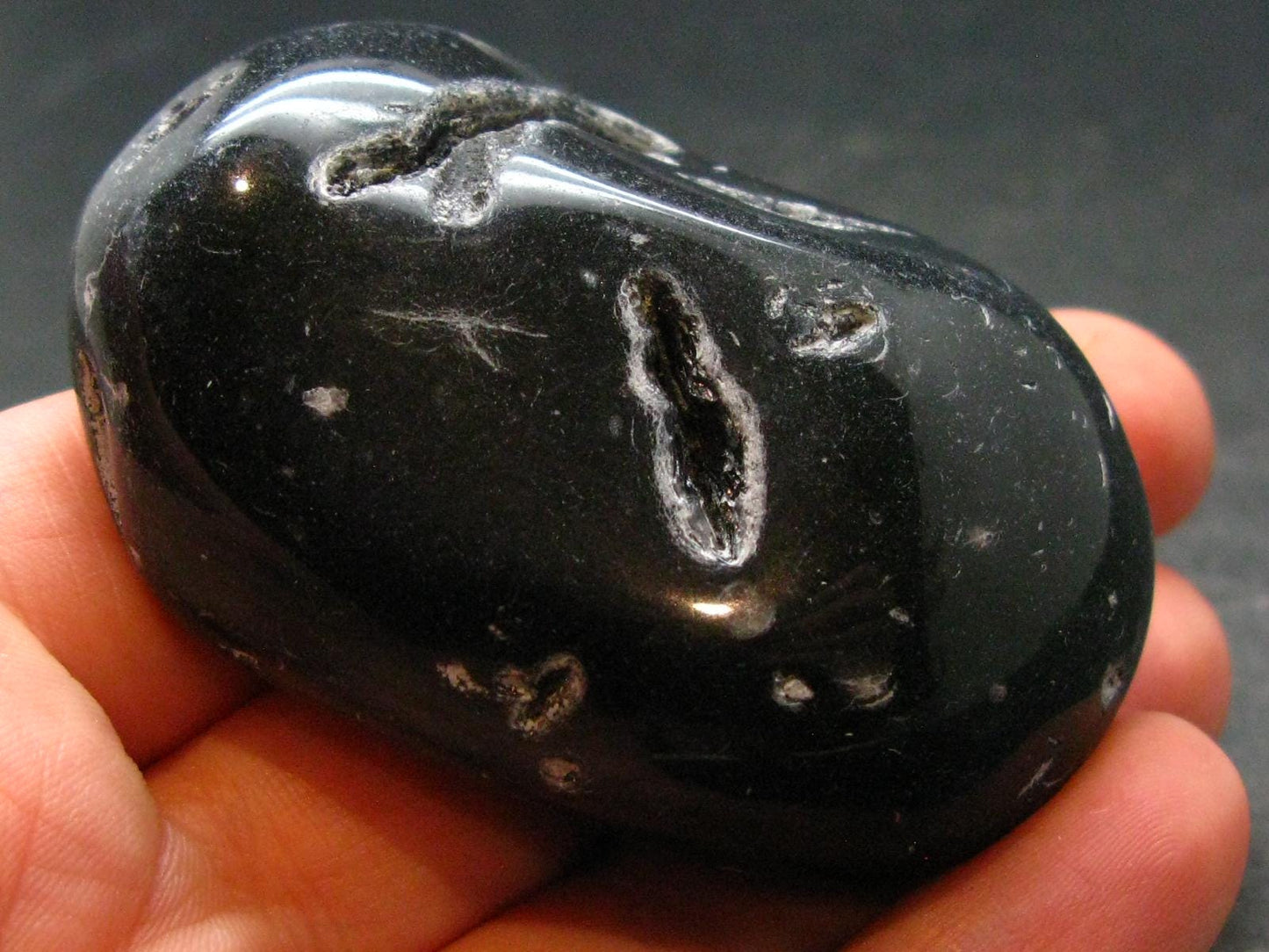 Cintamani Pearl of Fire Tumbled Stone from Indonesia - 2.2" - 66.55 Grams