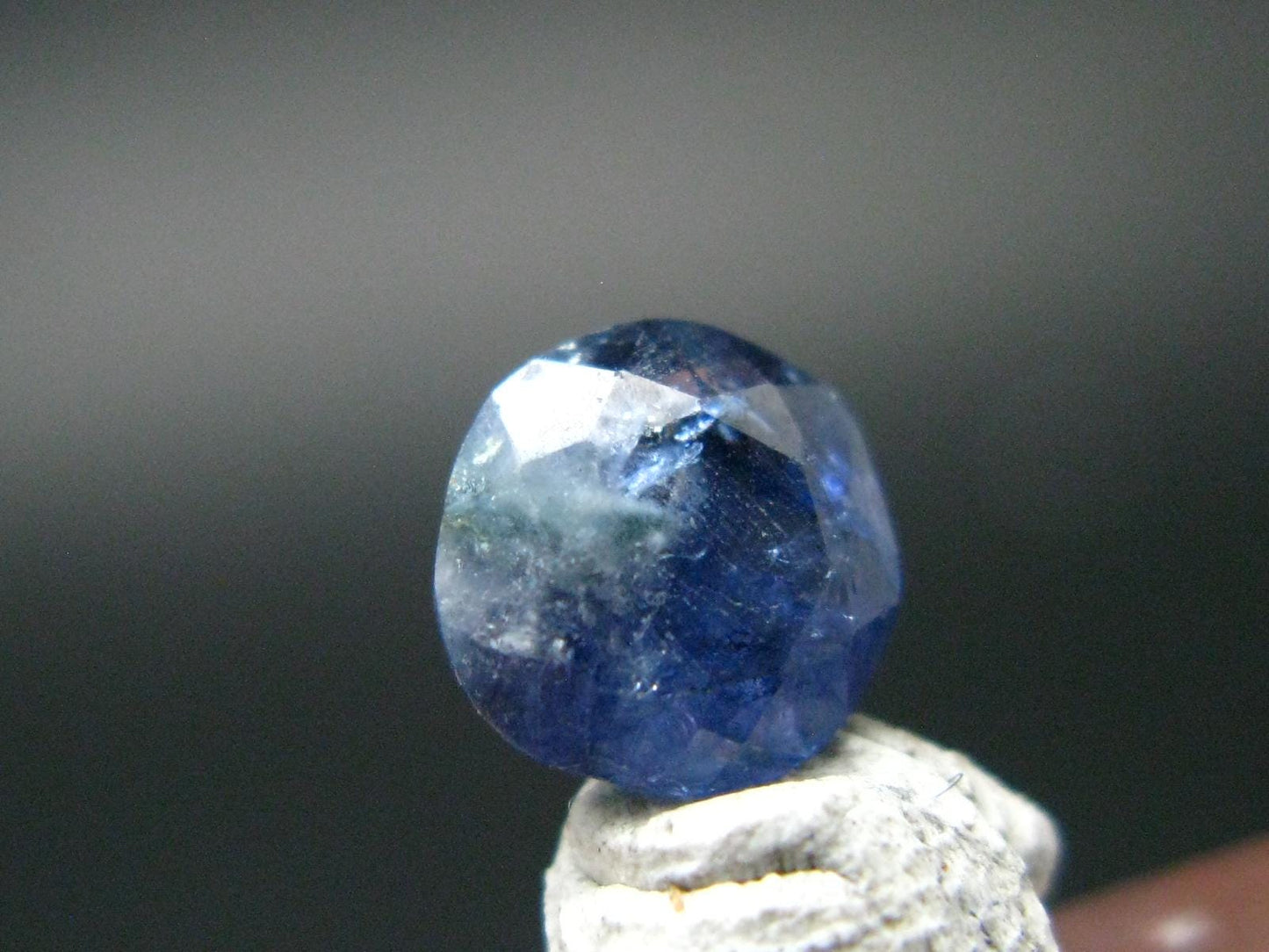 Gem Benitoite Cut Stone From California - 1.26 Carats - 6.5x6.5mm
