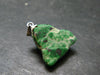 Extremely Rare Natural Maw Sit Sit Crystal Silver Pendant from Myanmar - 1.0" - 4.0 Grams