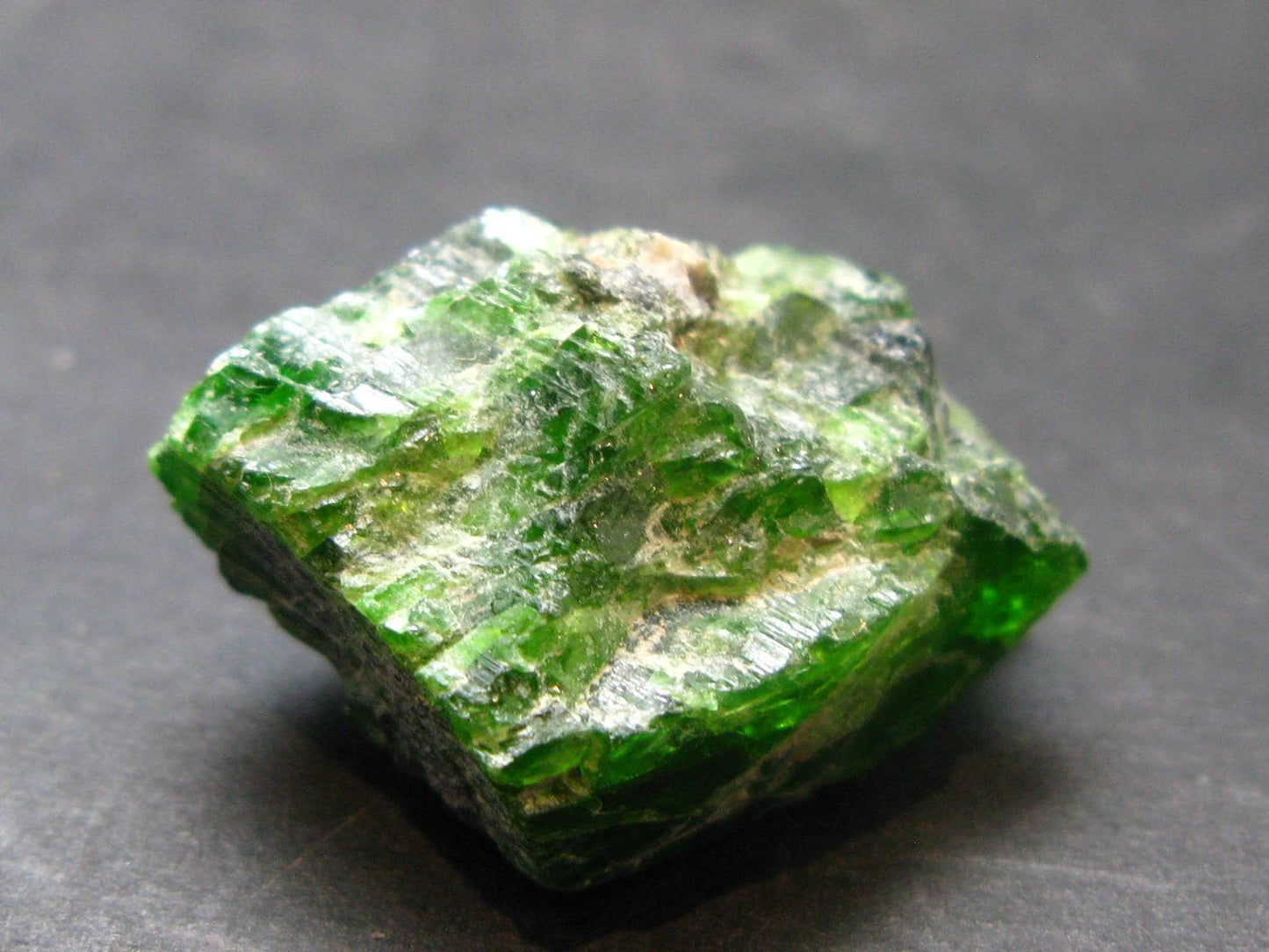 Gemmy Raw Natural Intense Forest Green Chrome Diopside Raw Piecet from Russia - 0.9"