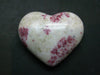 Large Cinnabar in Quartz Heart from Peru - 132.91 Grams - 2.5"