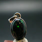 Rare Black Opal Sterling Silver Pendant from Australia - 0.8" - 1.88 Grams