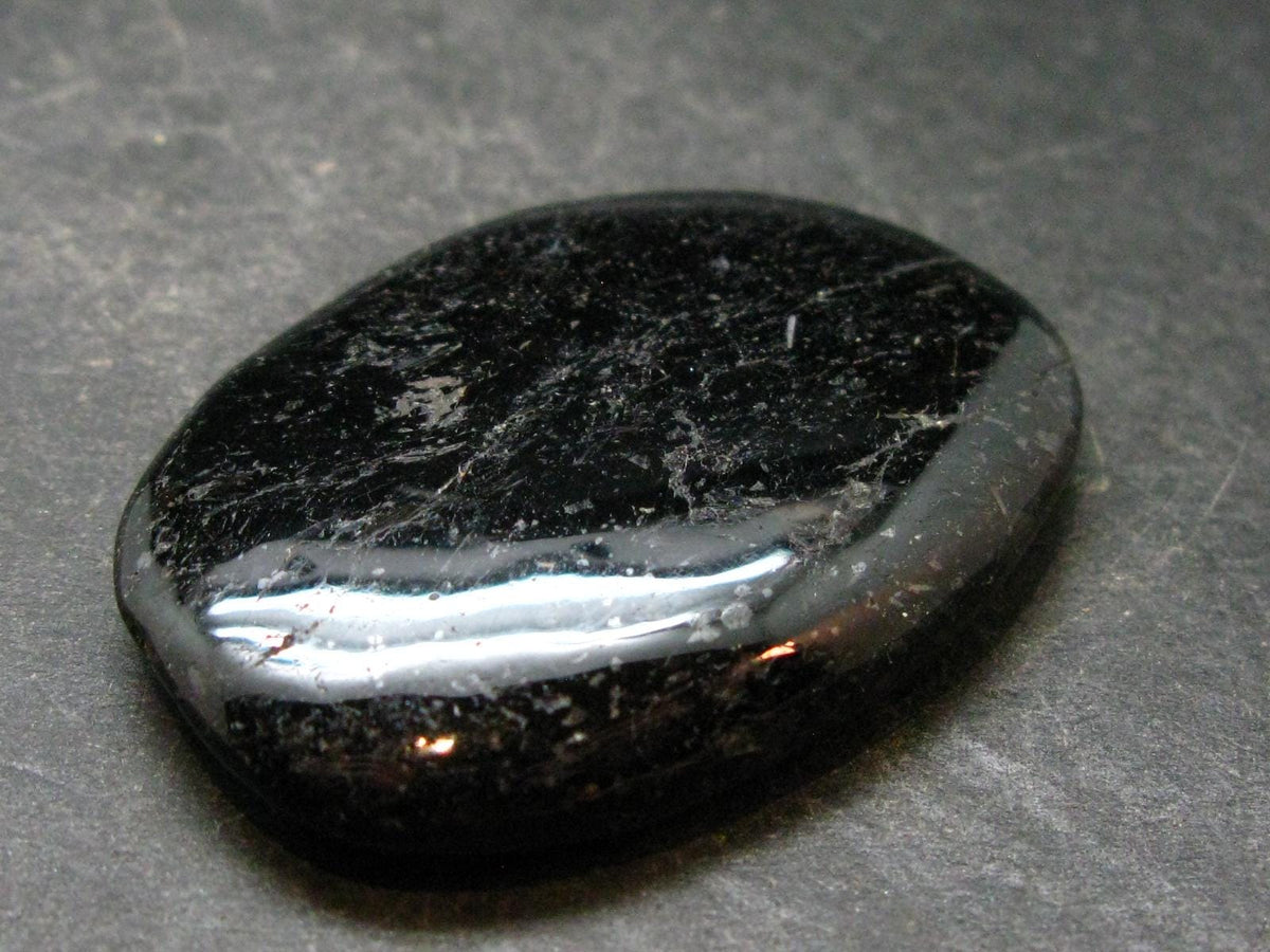 Rare Nuumite Nuummite Tumbled Stone From Greenland - 28.73 Grams - 1.9"