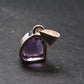 Large Genuine Rich Purple Amethyst Sterling Silver Pendant From Brazil - 0.9" - 3.32 Grams