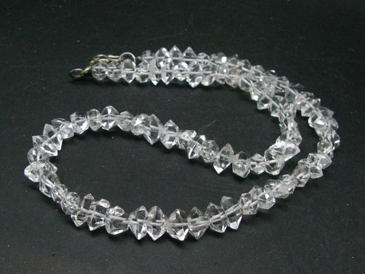 Herkimer Diamond Quartz Necklace From USA - 17" - 38.1 Grams