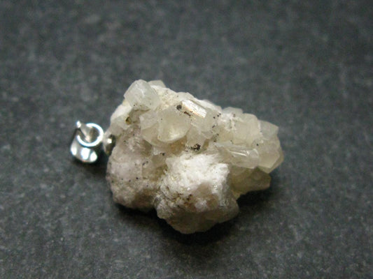 Gem Phenakite Phenacite Crystal Silver Pendant from Colorado - 0.9" - 17.10 Carats