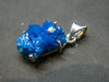 Cavansite Crystal Silver Pendant From India - 1.2" - 3.07 Grams