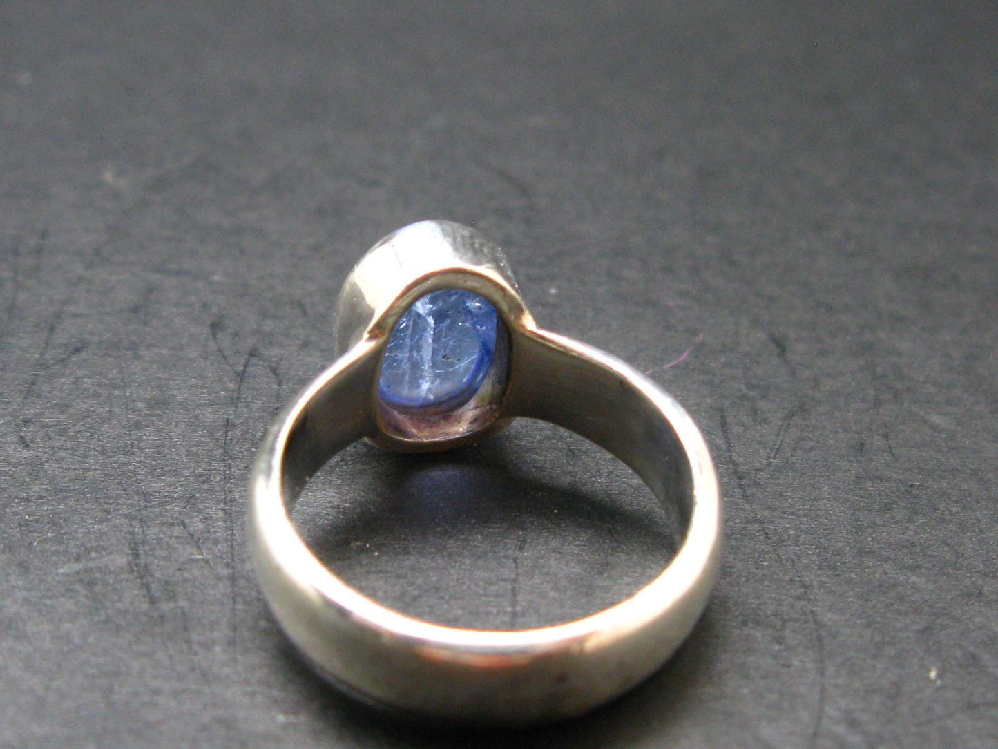 Tanzanite (Zoisite) Sterling Silver Ring - 6.09 Grams - Size 7.05