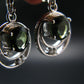 Moldavite Tektite Silver Earrings from Czech Republic - 4.29 Grams