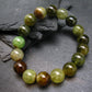AAA Grade Grossular Green Garnet Genuine Bracelet ~ 7 Inches ~ 12mm Round Beads