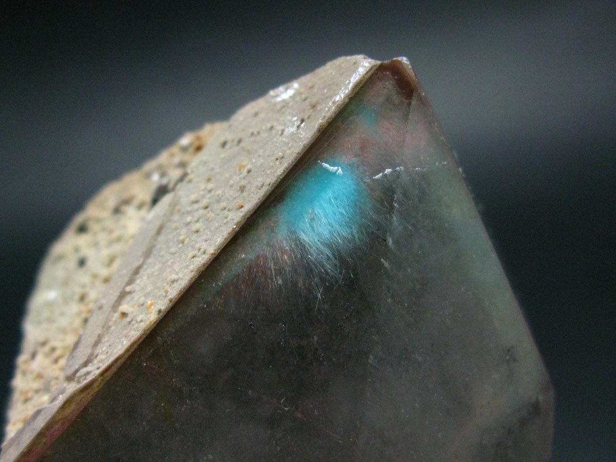Ajoite In Quartz Crystal From South Africa - 5.3" - 680 Grams
