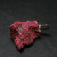 Rosaline Zoisite!! Rare Raw Deep Pink Thulite Silver Pendant From Norway - 1.1"
