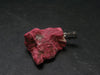 Rosaline Zoisite!! Rare Raw Deep Pink Thulite Silver Pendant From Norway - 1.1"