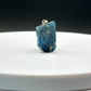 Raw Blue Apatite Sterling Silver Pendant | Natural Crystal Charm