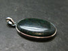 Rare Black Opal Sterling Silver Pendant from Australia - 1.5" - 4.58 Grams