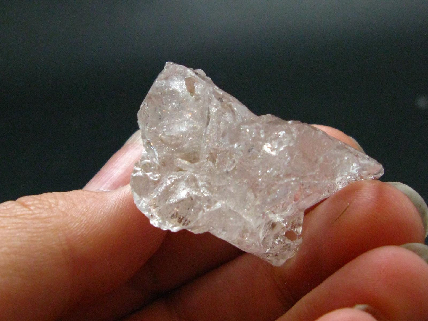 Fantastic Etched Gemmy Raw Clear Goshenite Beryl Crystal From Brazil - 1.3" - 16.72 Grams