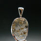 Gray Herderite Silver Pendant from Africa - 1.1" - 2.73 Grams