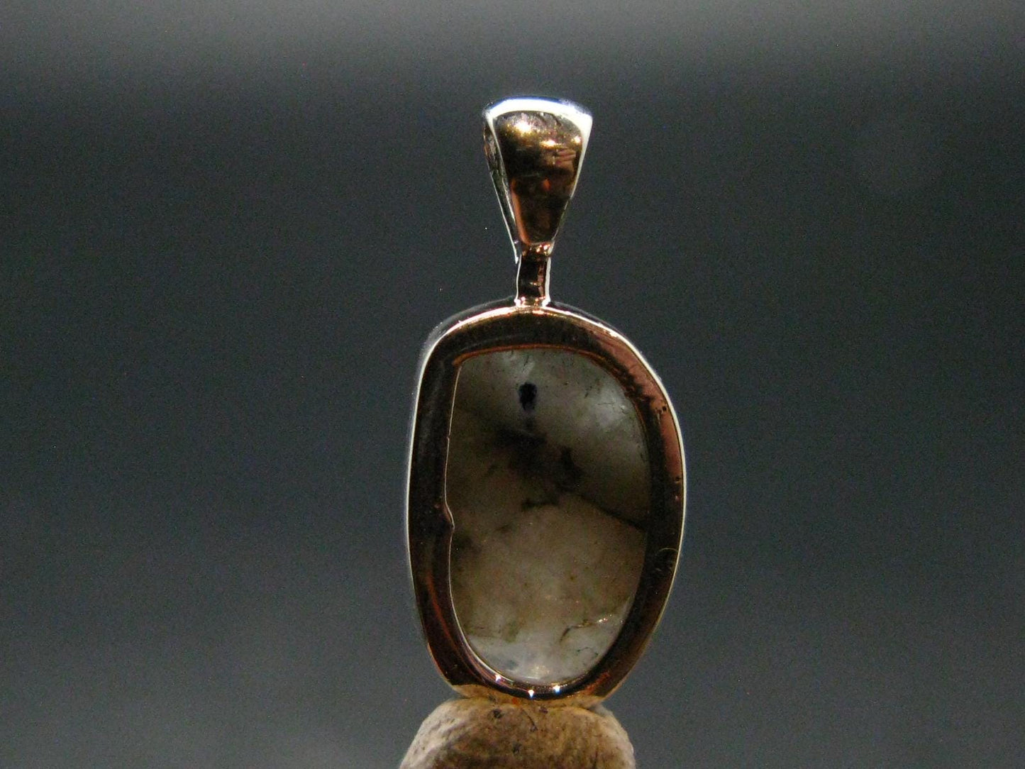 Phenakite Phenacite Crystal Silver Pendant From Russia - 0.7" - 1.19 Grams