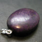 Purple Purpurite Silver Pendant From Namibia - 1.4"