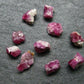 Nice Lot of 10 Bixbite Red Emerald Beryl Crystals From Utah USA - 5.24 Carats