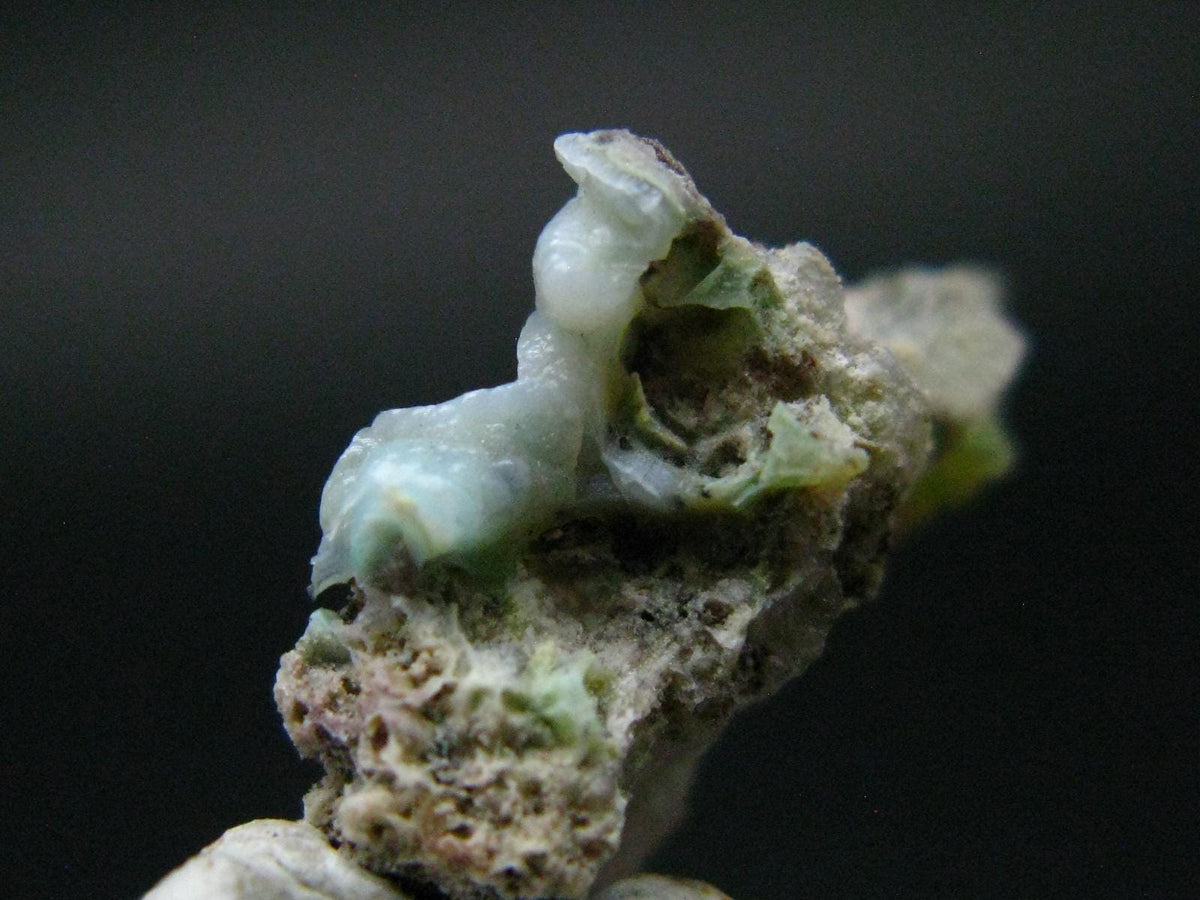 Rare Ajoite in Quartz Crystal from South Africa - 0.7" - 0.70 Grams