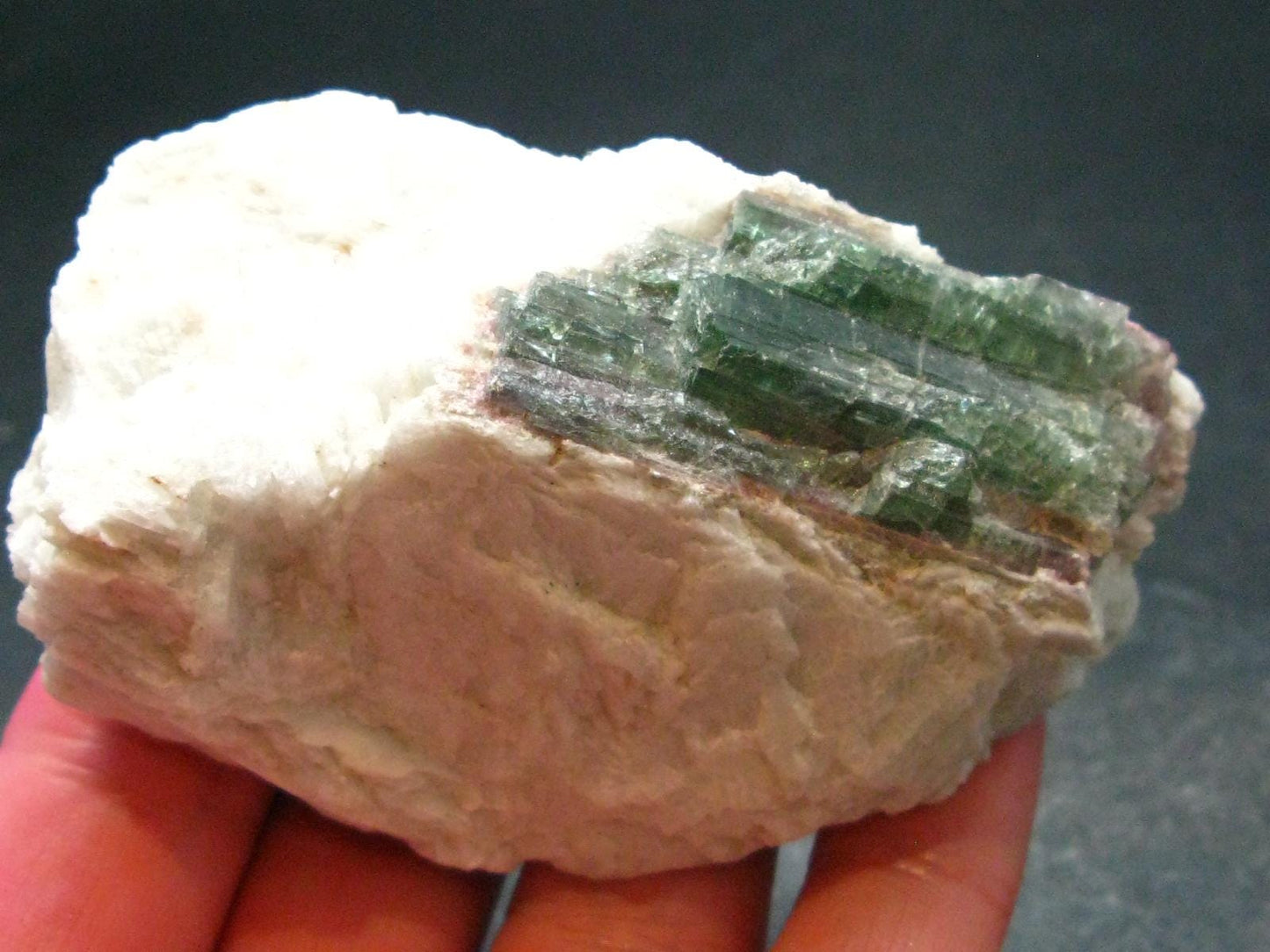 Rare Watermelon Tourmaline Cluster From Brazil - 2.9"