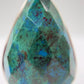Chrysocolla Pendant Faceted Blue Green Gemstone Silver Necklace Statement Jewelry Natural Stone Gift