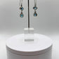 Swiss Blue Topaz Dangle Earrings with Dual Stone Design - Weight 6.68 Grams