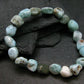 Larimar Genuine Bracelet ~ 7 Inches ~ 10mm Tumbled Beads