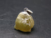 Rare Titanite Sphene Crystal Silver Pendant From Tanzania - 0.7" - 3.66 Grams