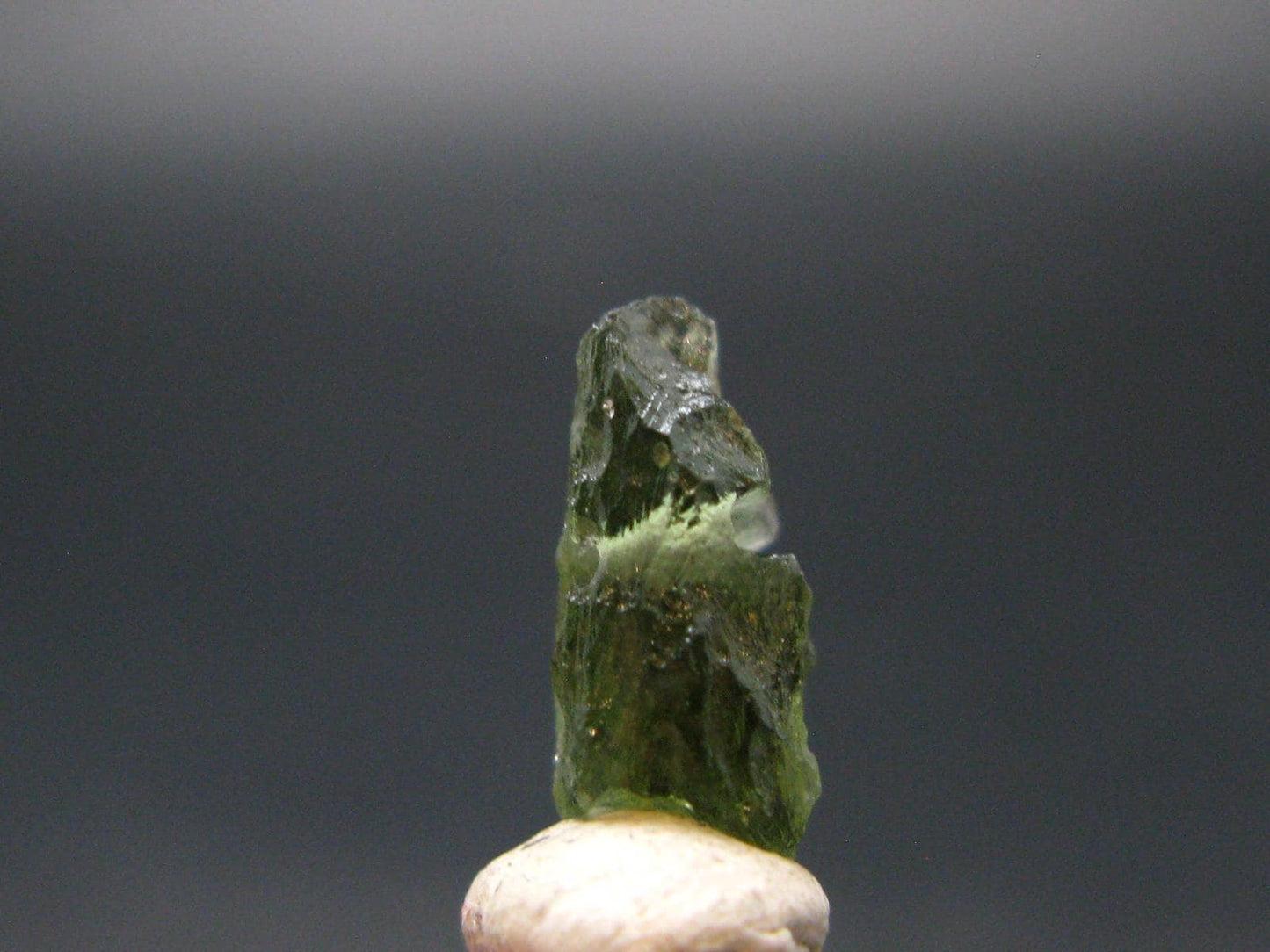 Moldavite Tektite Raw Bead from Czech Republic - 11 mm - 1.55 Carats